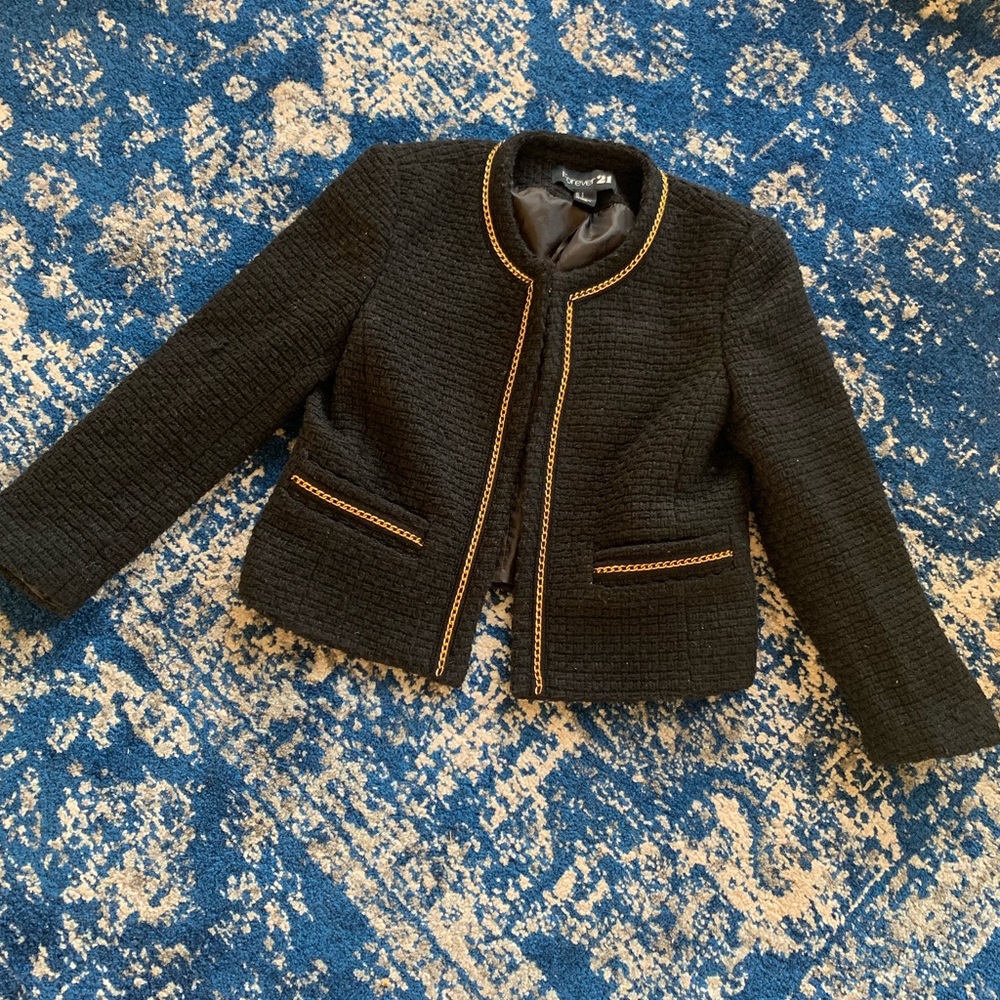 Black/ gold blazer